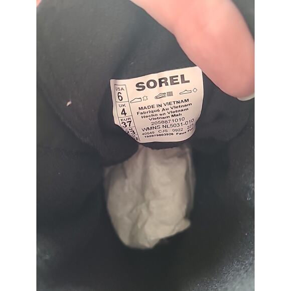 Sorel Womens 6 Explorer Next Joan Boot Waterproof Insulated Leather Black - Picture 8 of 9
